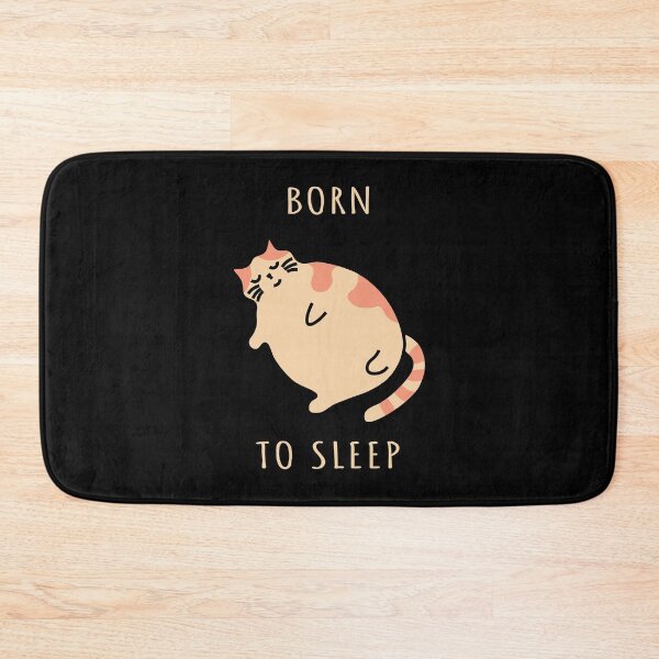 Item preview, Fat sleeping cat. Born to sleep kitty. Nap cat designed and sold by plumpjose.