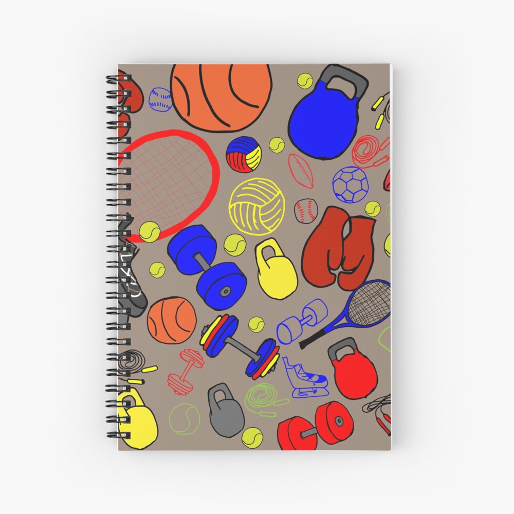 "Sport forever" Spiral Notebook by Petryashka Redbubble