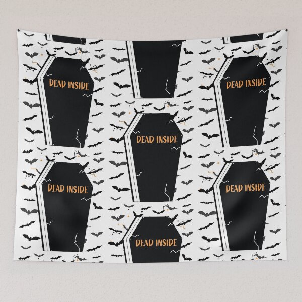 Item preview, Dead Inside With Flying Scary Bats - Halloween Party, Christmas and Birthday Gift Ideas designed and sold by ASClothDesign.