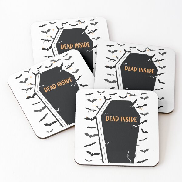 Item preview, Dead Inside With Flying Scary Bats - Halloween Party, Christmas and Birthday Gift Ideas designed and sold by ASClothDesign.