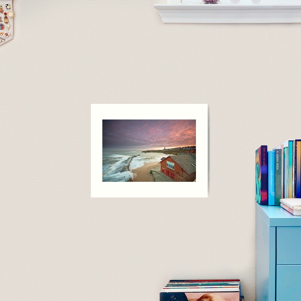 Cullercoats harbour Art Print