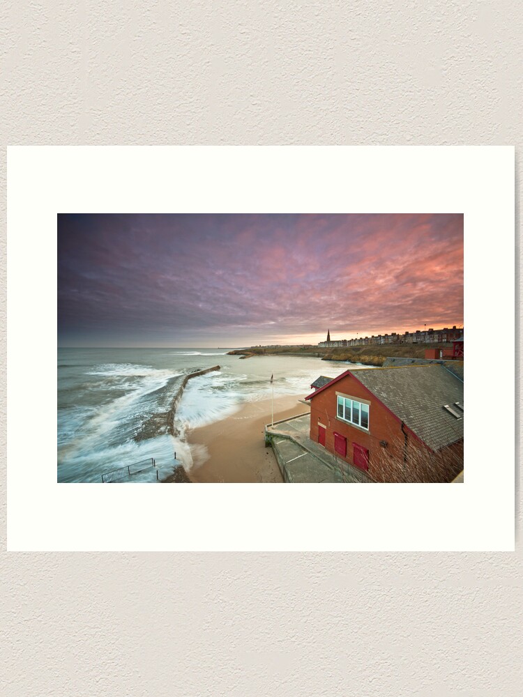 Alternate view of Cullercoats harbour Art Print