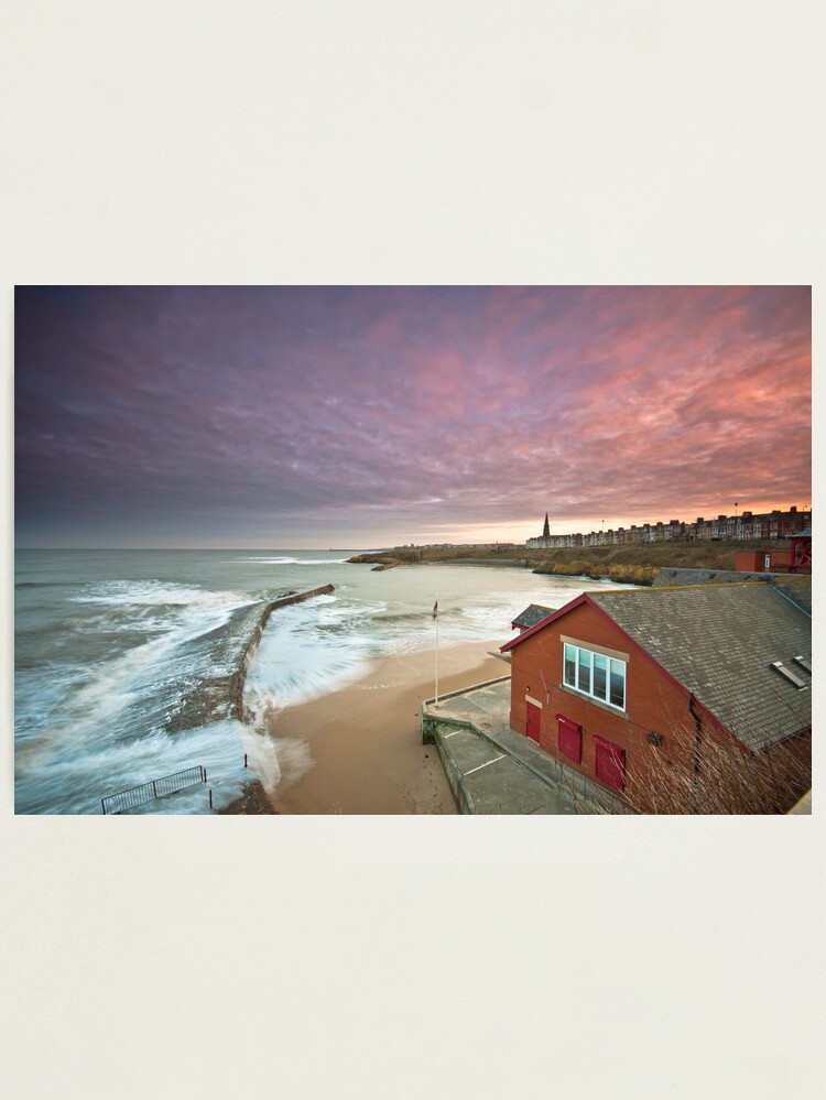 Alternate view of Cullercoats harbour Photographic Print