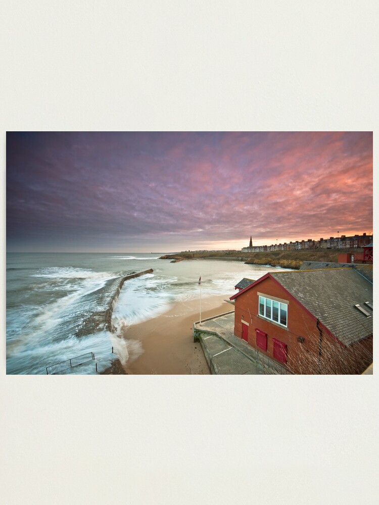 Alternate view of Cullercoats harbour Photographic Print