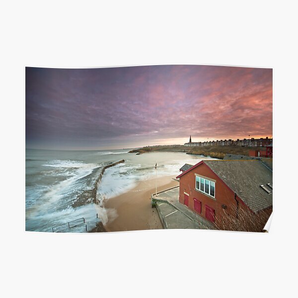 Cullercoats harbour Poster