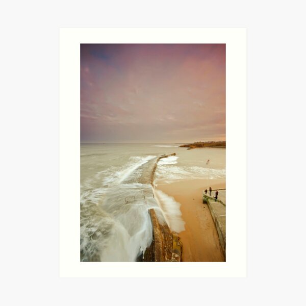 Avoiding the waves Art Print