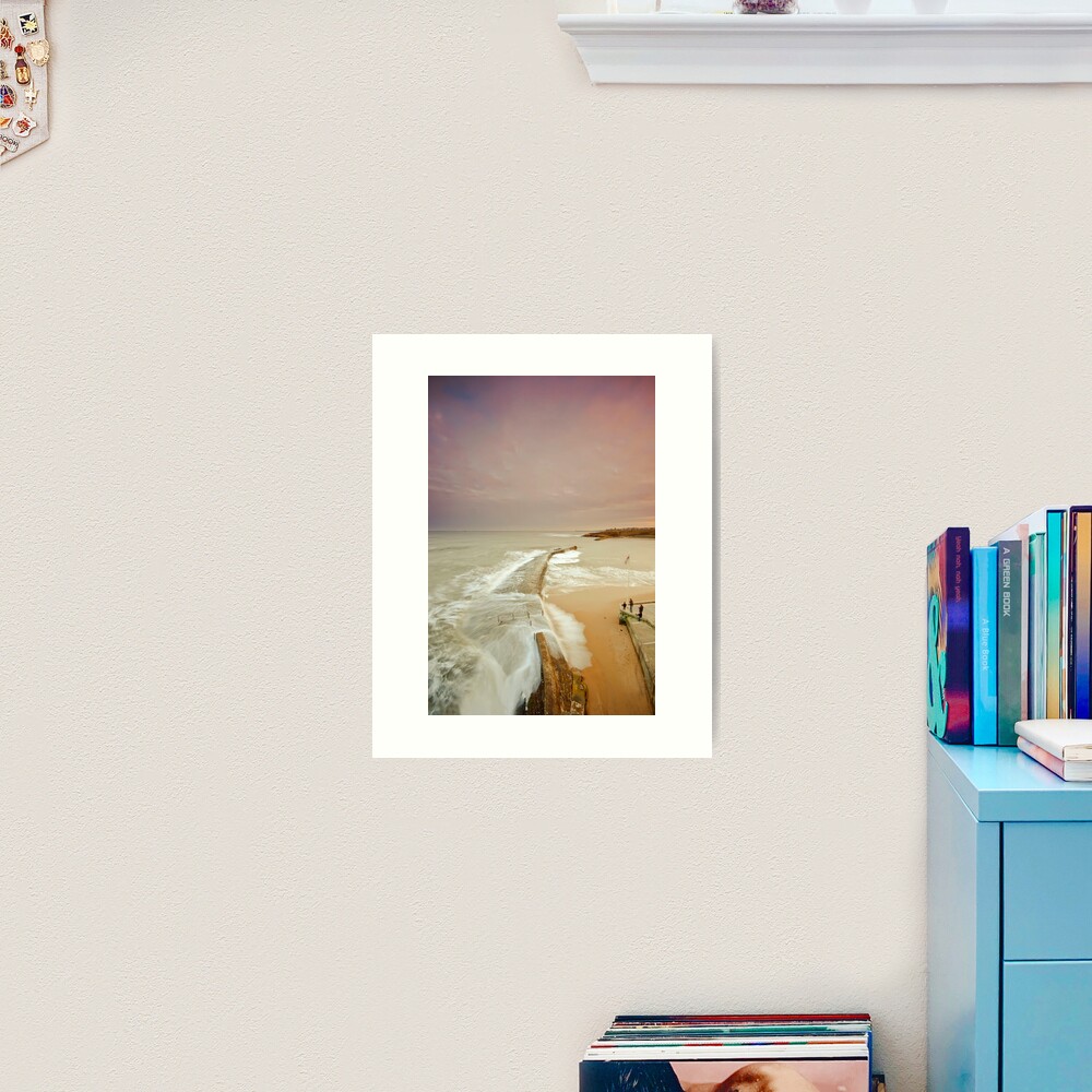 Avoiding the waves Art Print