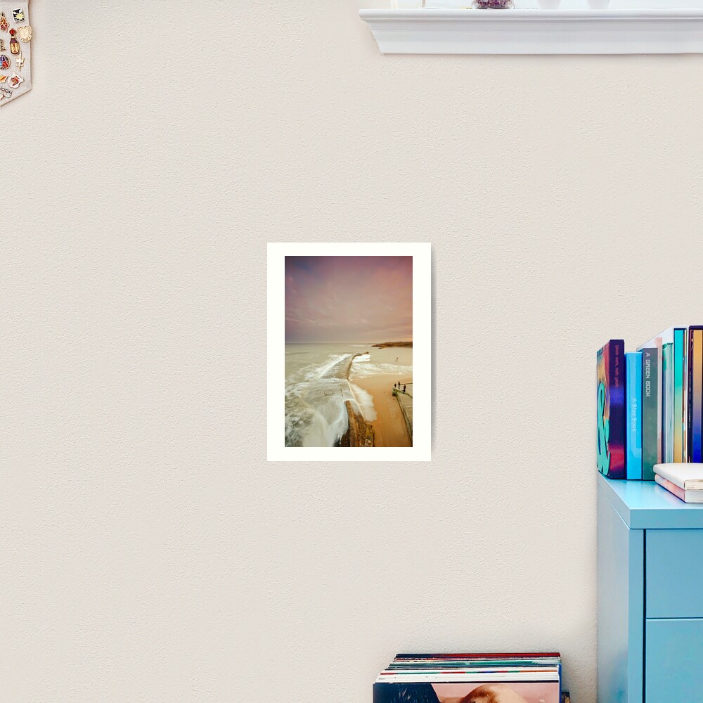 Avoiding the waves Art Print