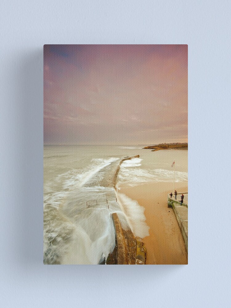 Alternate view of Avoiding the waves Canvas Print