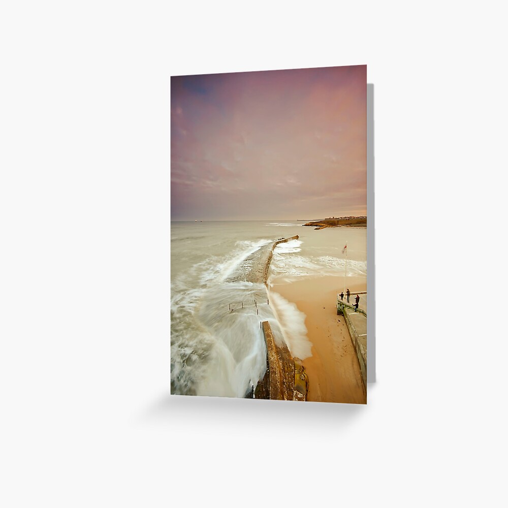 Avoiding the waves Greeting Card