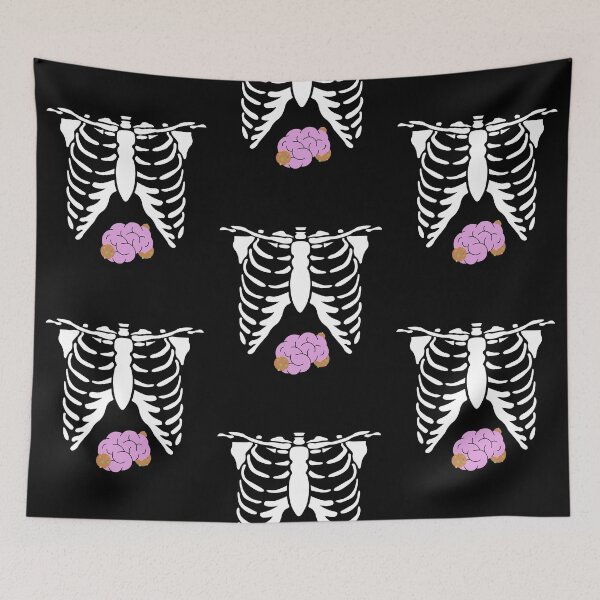 Item preview, Skeleton Chest Pattern - Halloween Party, Christmas and Birthday Gift Ideas designed and sold by ASClothDesign.