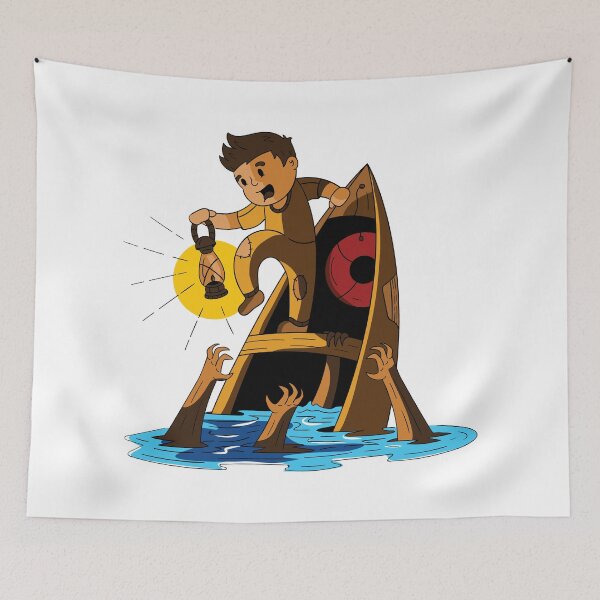 Item preview, Boy who wants to save from drowning. designed and sold by emphatic.