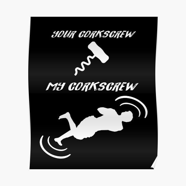 Corkscrew Parkour Tricking Freerunning Gift Poster