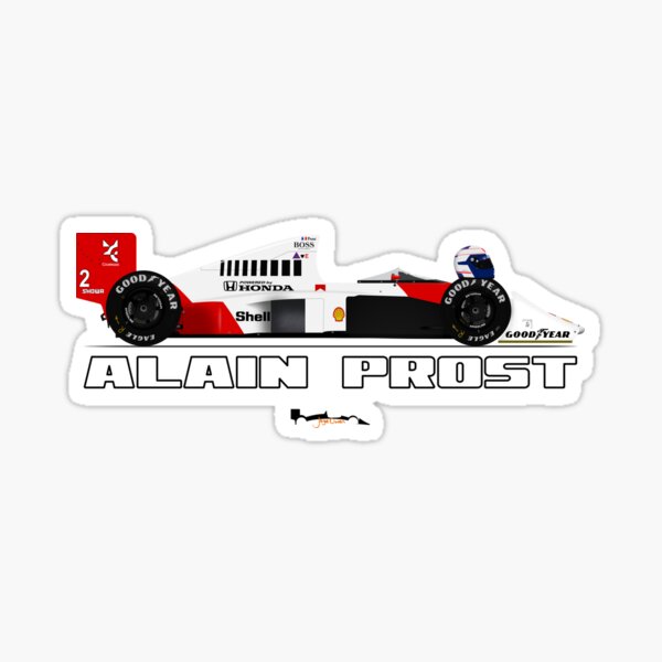 Lotto di 17 adesivi Ferrari Alain Prost Jean Alesi e lasciapassare