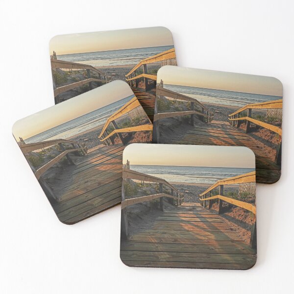 Item preview, Sunrise at Ogunquit Beach Maine Ogunquit Beach Footbridge designed and sold by WayneOxfordPh.