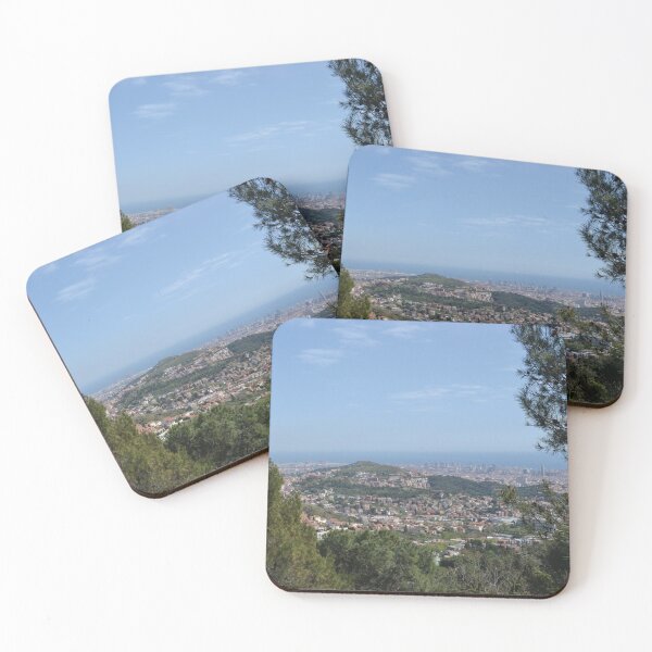 Item preview, Barcelona Spain Skyline designed and sold by HiNoonStudio.