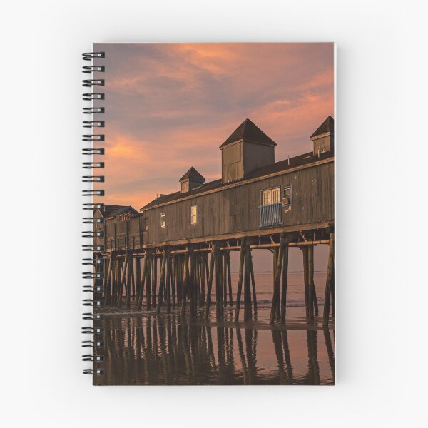 Item preview, Sunrise on Old Orchard Beach Pier Maine designed and sold by WayneOxfordPh.
