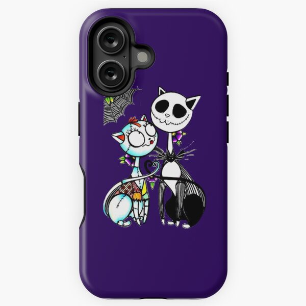 Item preview, Cute Cat Jack Skellington and Sally  designed and sold by amethystdesign.