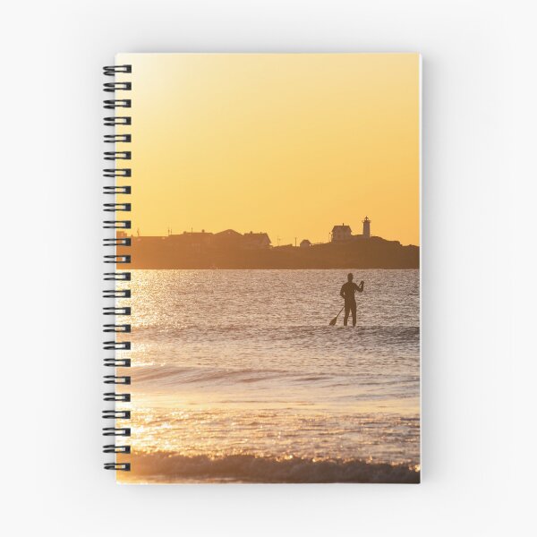 Item preview, Long Sands Beach Long Beach York Maine Paddling by the Nubble Lighthouse designed and sold by WayneOxfordPh.