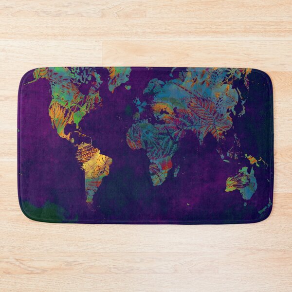 Item preview, world map blue yellow #map #worldmap designed and sold by JBJart.