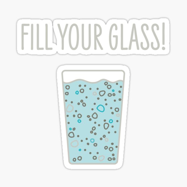 bubbles in the water - funny beige doodle print Sticker