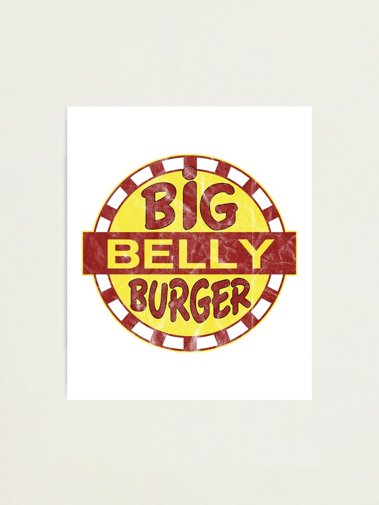 Big Belly Burger Logo Inspiriert Von Arrowverse Fotodruck Von Landobry Redbubble