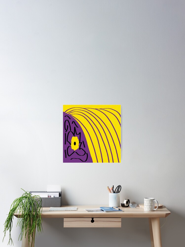 Violet Gelb Schwarz Ing Poster Von Osile Redbubble