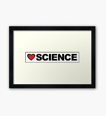 Love Science Framed Print