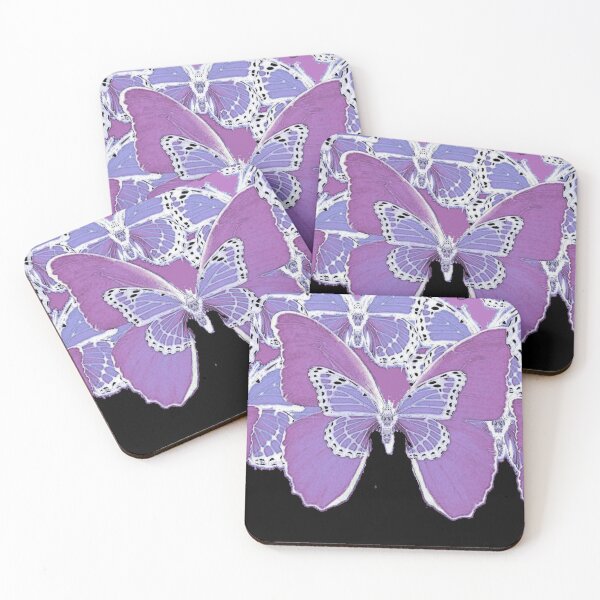 Item preview, BLACK-PUCE PURPLE MONARCH BUTTERFLY ABSTRACT designed and sold by sharlesart.