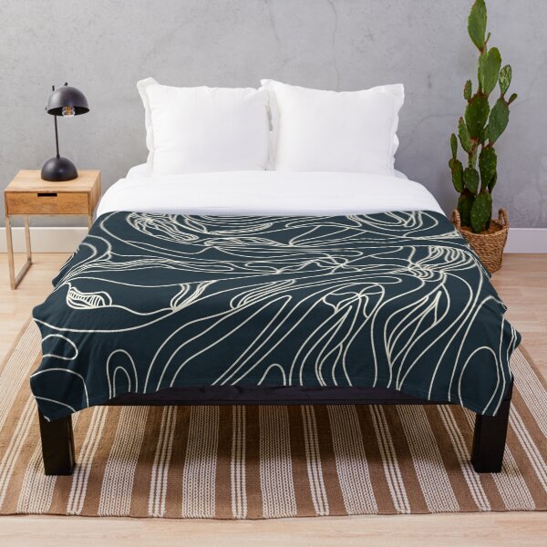 Aperçu de l'œuvre Lignes bleues créée et vendue par FunkyPattern.
