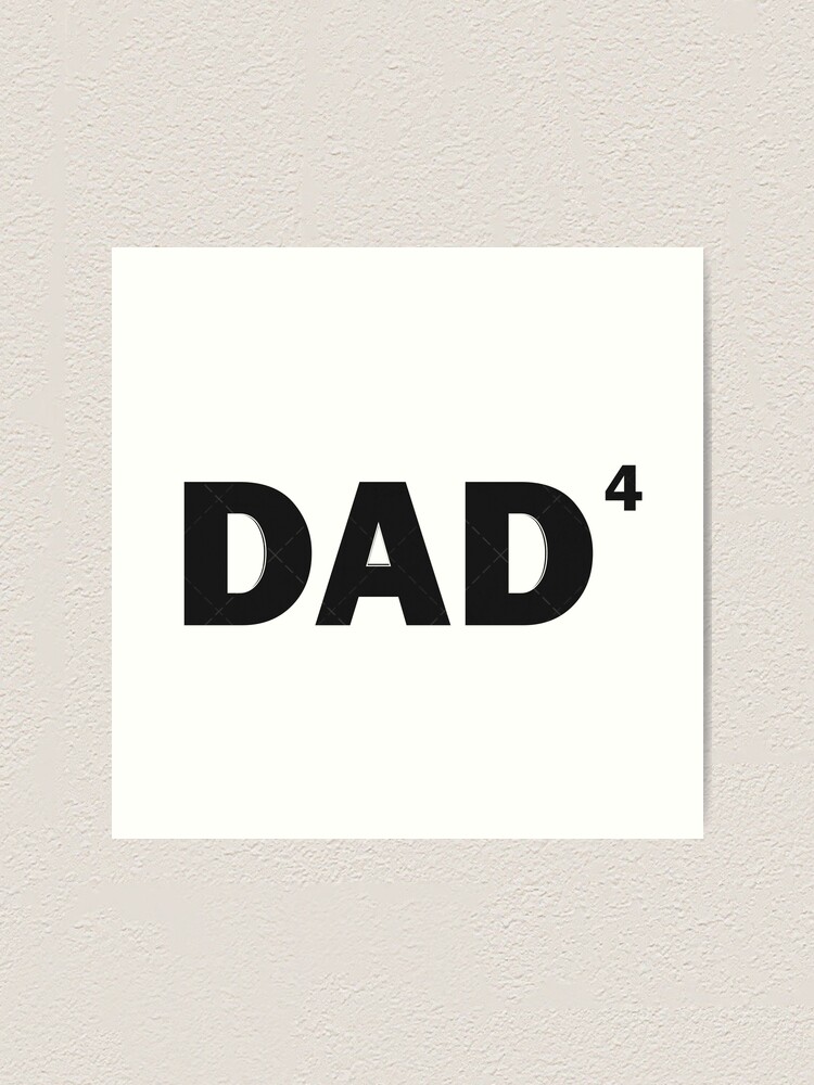Thumbnail 1 von 3, Kunstdruck, Dad 4 Cubed Means I Have Four Kids designt und verkauft von Rodding.