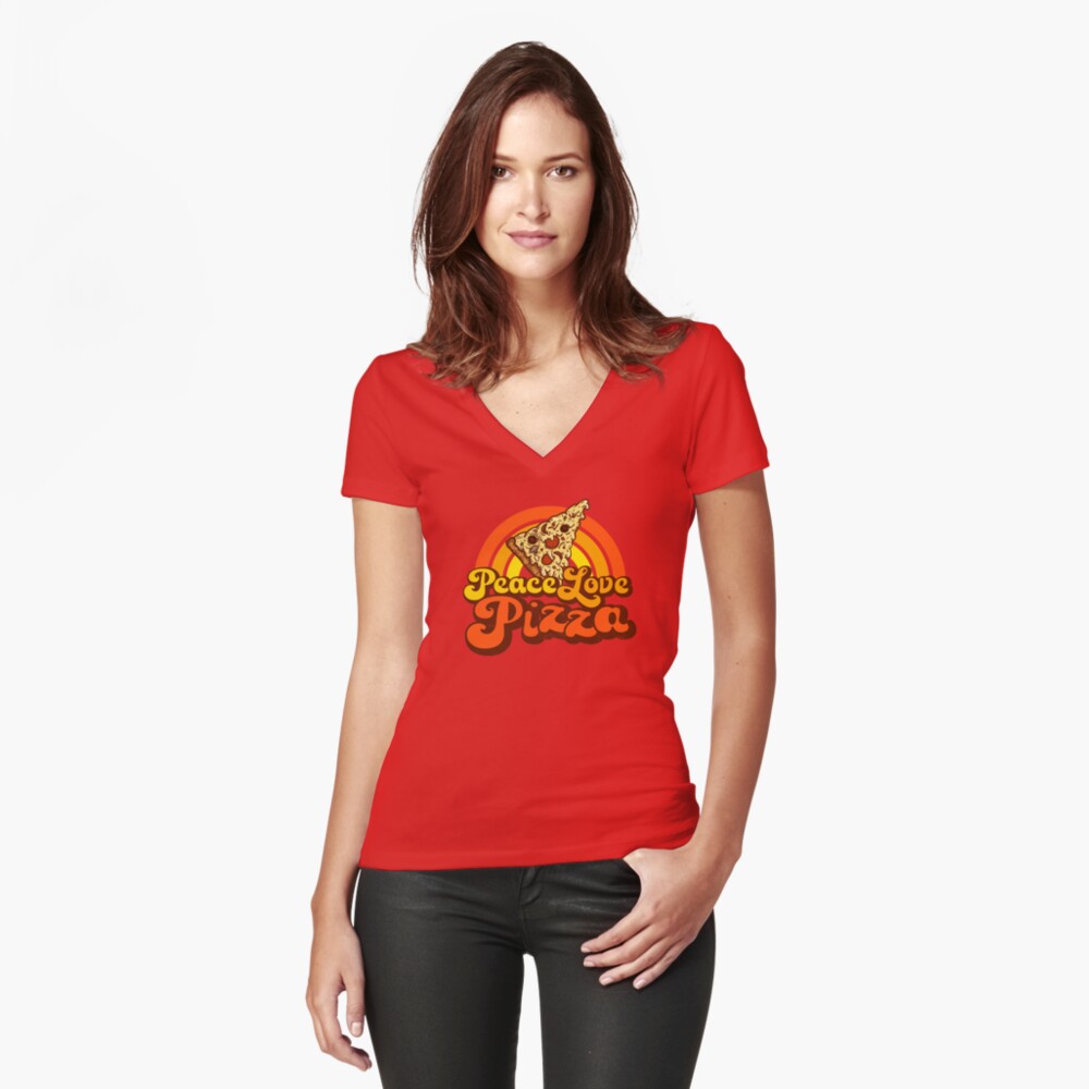 Item preview, Fitted V-Neck T-Shirt designed and sold by jitterfly.