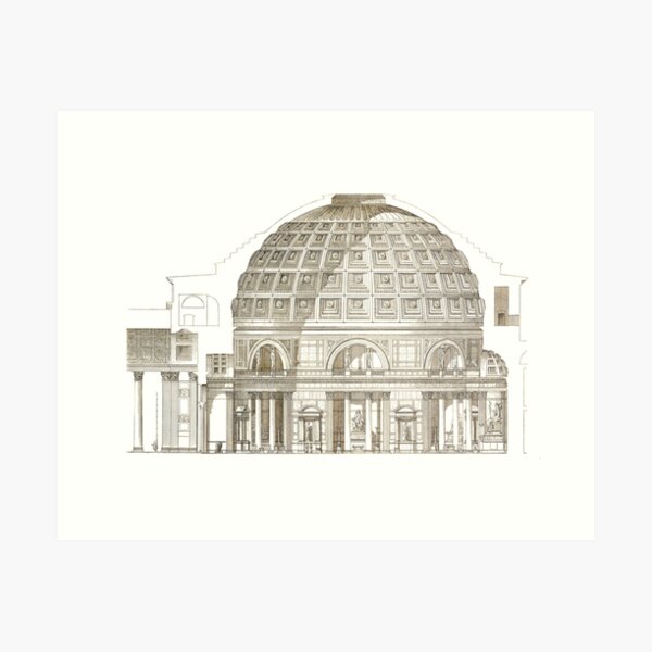 Item preview, Pantheon of Rome designed and sold by BlueSpecsStudio.