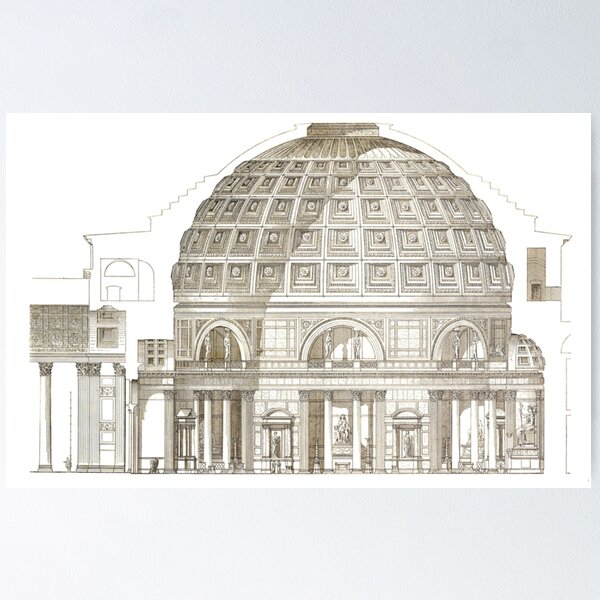 Item preview, Pantheon of Rome designed and sold by BlueSpecsStudio.
