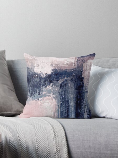 Navy And Pink Pillows Cushions for Sale Redbubble