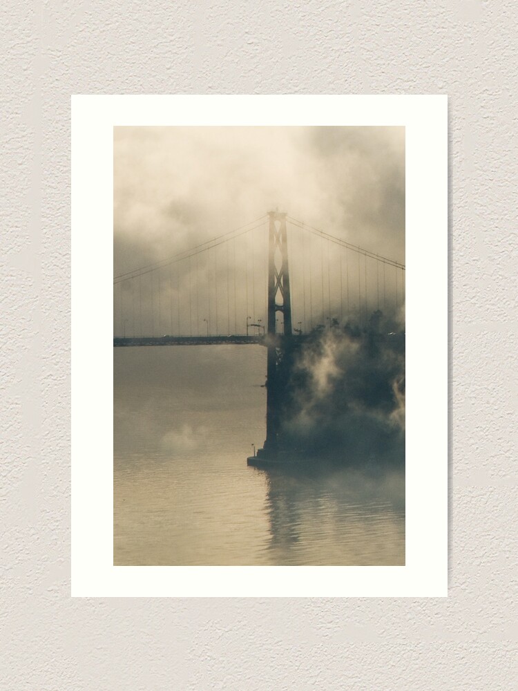 Alternate view of Lions Gate Bridge in Fog Art Print