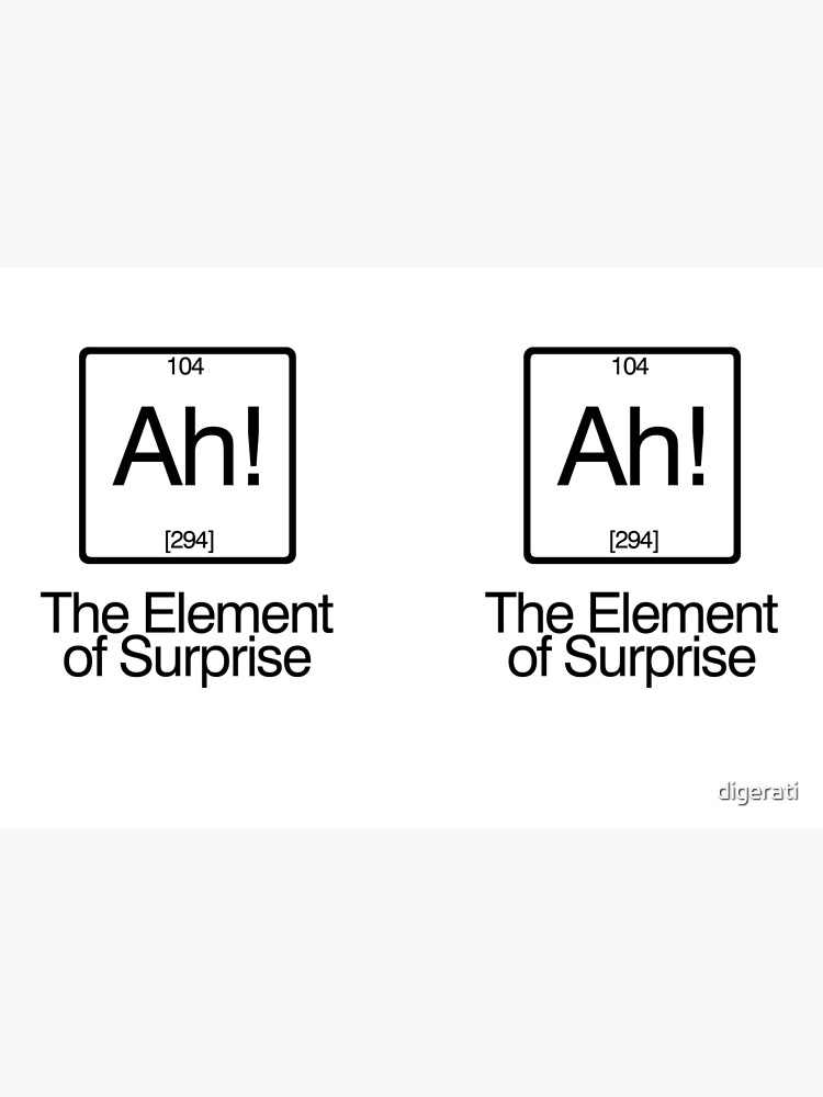 the-element-of-surprise-hardcover-journal-by-digerati-redbubble