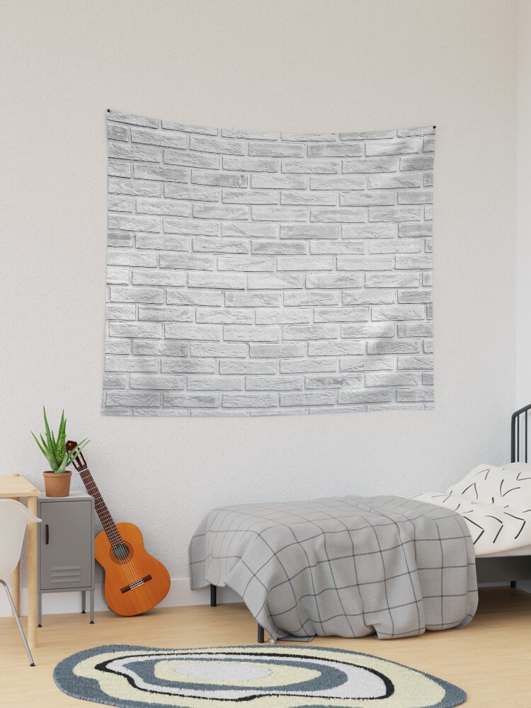 White best sale brick tapestry