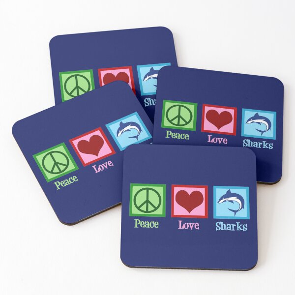 Item preview, Peace Love Sharks designed and sold by Epic Love Designs.