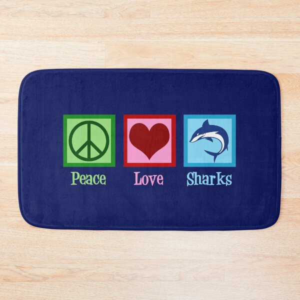 Artikelvorschau, Friedensliebesharks entworfen und verkauft von Epic Love Designs.