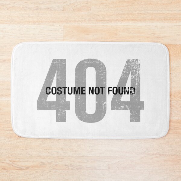 Item preview, Error 404 Costume Not Found - Funny Halloween Outfit designed and sold by PugSwagClothing.