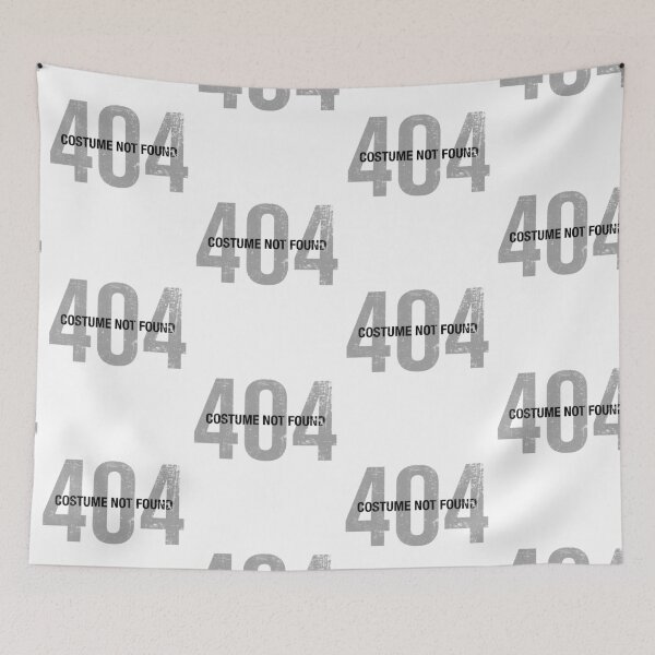 Item preview, Error 404 Costume Not Found - Funny Halloween Outfit designed and sold by PugSwagClothing.