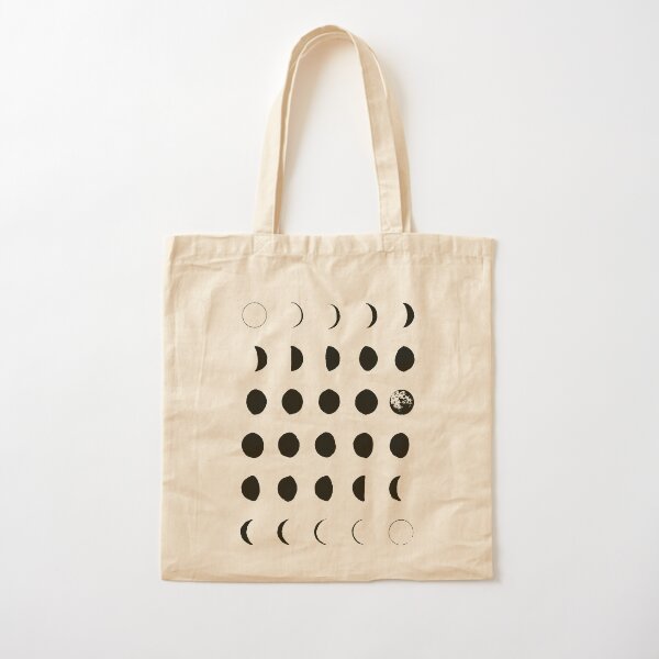 Moon Phases No. 2 Cotton Tote Bag