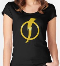 Static Shock Logo Women's Fitted Scoop T-Shirt