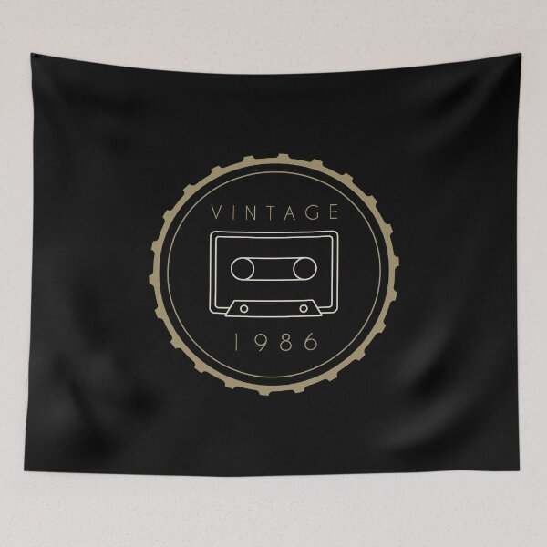 Item preview, Vintage 1986 Cassette Tape Birthday Design designed and sold by danielliamgill.