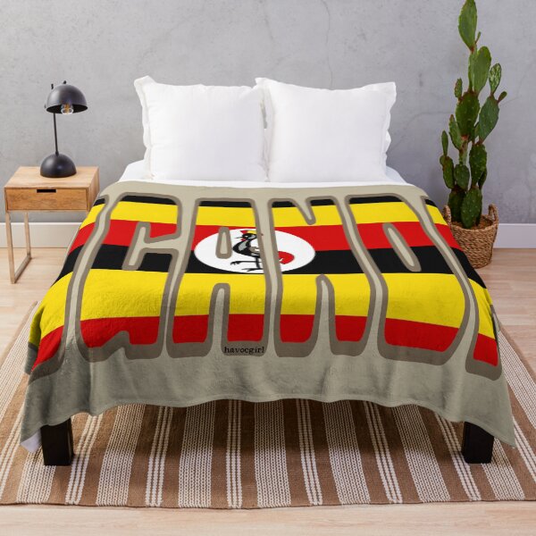 Item preview, Uganda Font with Ugandan Flag designed and sold by Havocgirl.