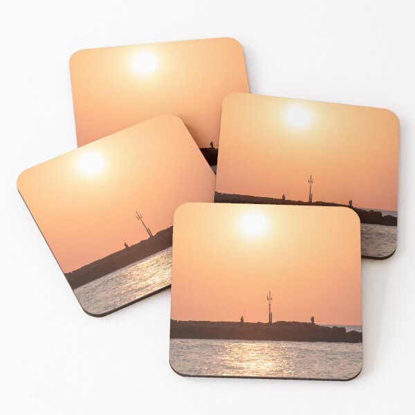 Item preview, Green Harbor Beach Sunrise Fishing Marshfield MA Golden Sunrise designed and sold by WayneOxfordPh.