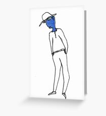 feeling blue Greeting Card