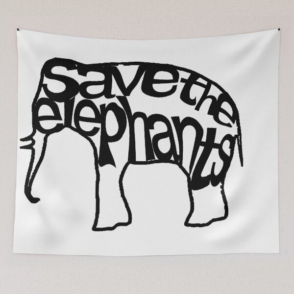 Item preview, Save The Elephants designed and sold by DraiochtDesigns.