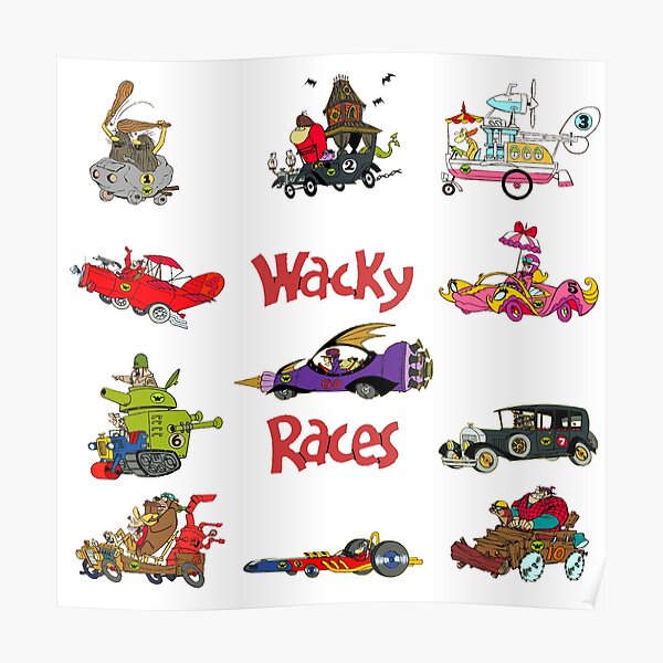 Wacky Races Posters | Redbubble